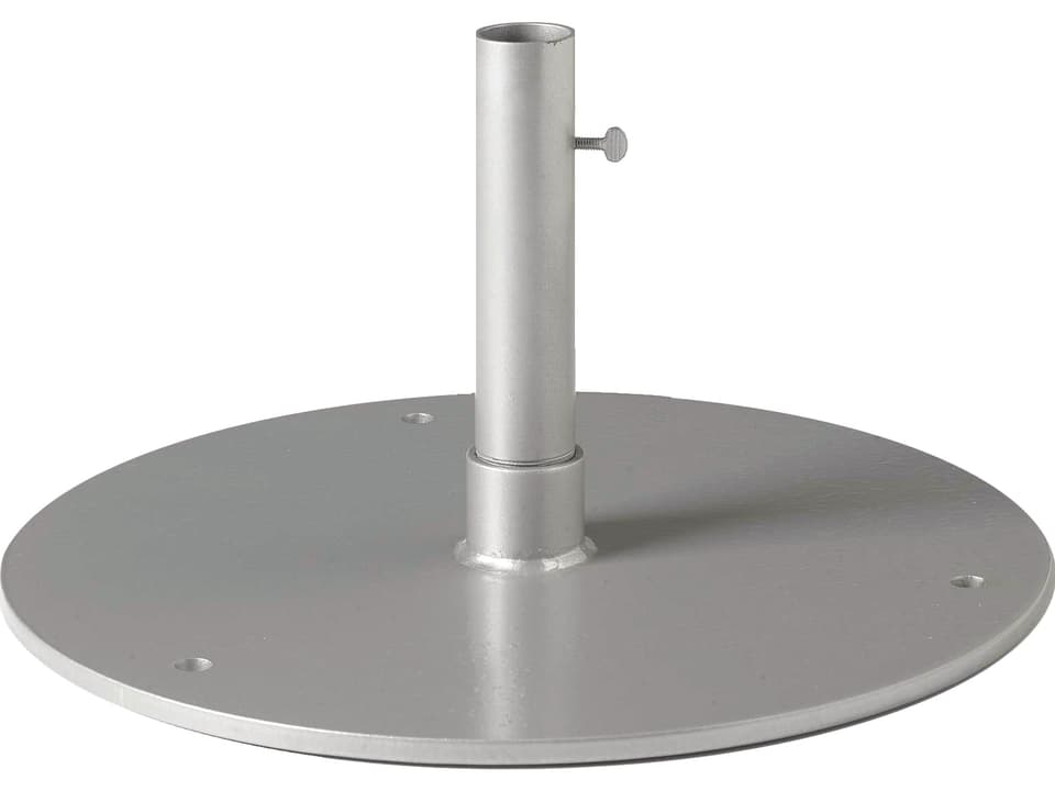 20-Inch Round Steel Plate Umbrella Base for 1.5-Inch Poles