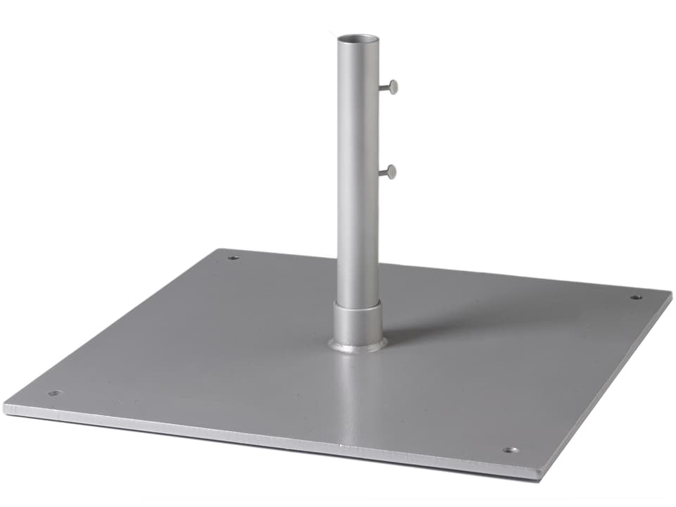 24 Inch Square 82lb Steel Plate 1.5 Inch Pole Umbrella Base