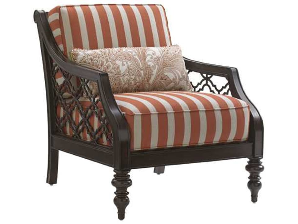 Royal Kahala Black Sands Cast Aluminum Cushion Lounge Chair