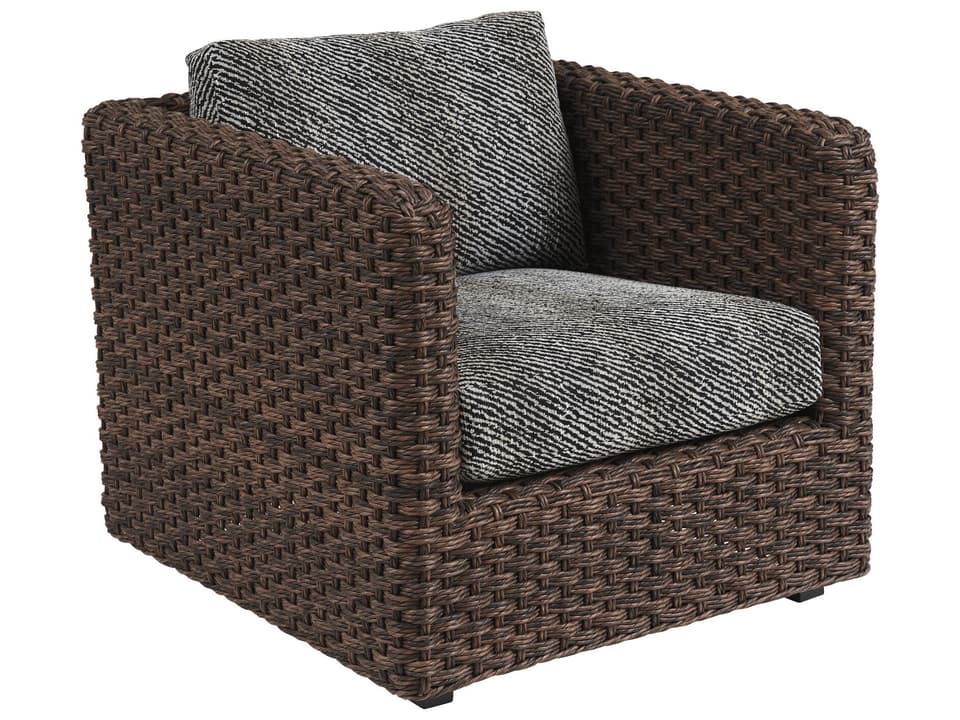 Kilimanjaro Wicker Lounge Chair in Rich Tobacco