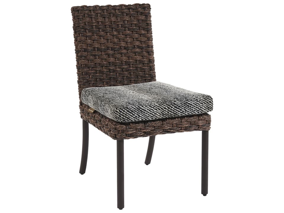 Kilimanjaro Wicker Dining Side Chair in Rich Tobacco