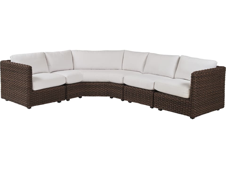 Kilimanjaro 4-Piece Sectional in Tobacco and Deep Espresso