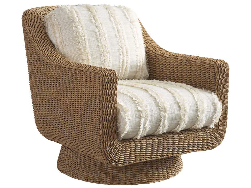 Isle of Palms Wicker Swivel Lounge Chair