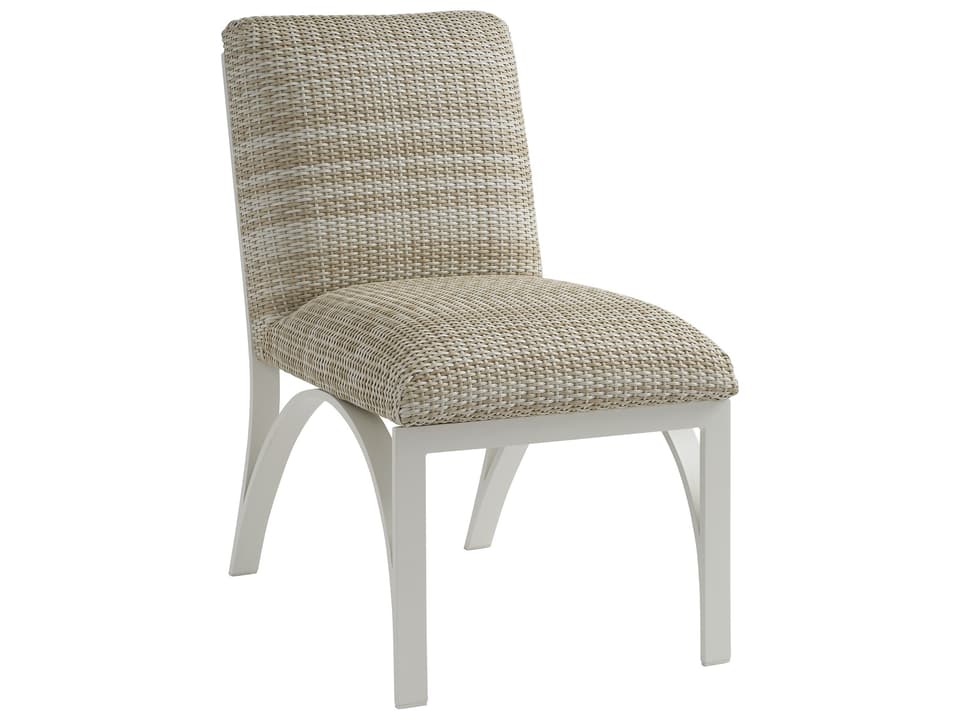 Sand Dune Aluminum Dining Side Chair in Ivory