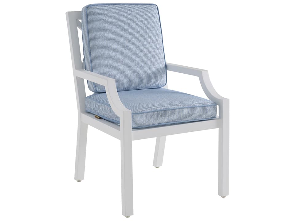 Island Classic Aluminum Arm Chair in Chalk White