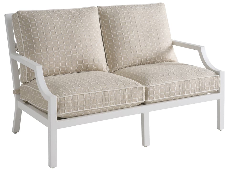 Island Classic Aluminum Loveseat in Chalk White