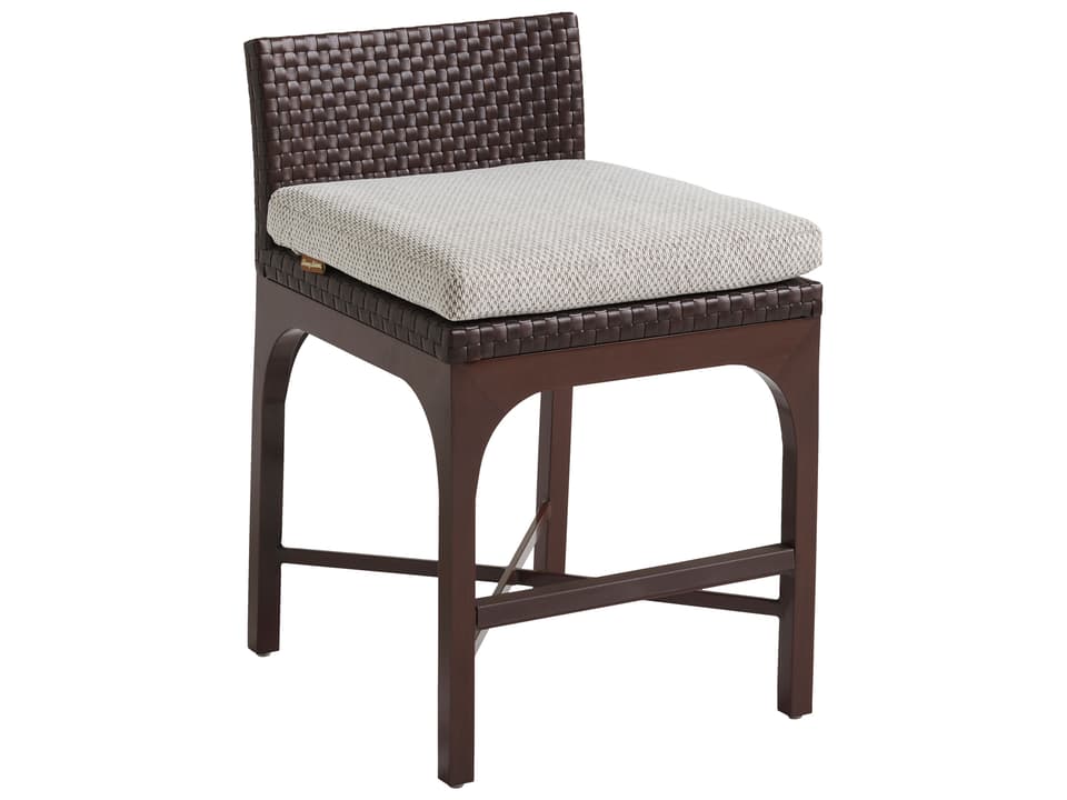 Abaco Aluminum Wicker Counter Stool with Cushion