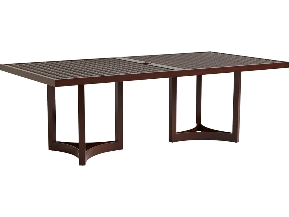 Abaco Aluminum Rectangular Dining Table with Sintered Stone Top