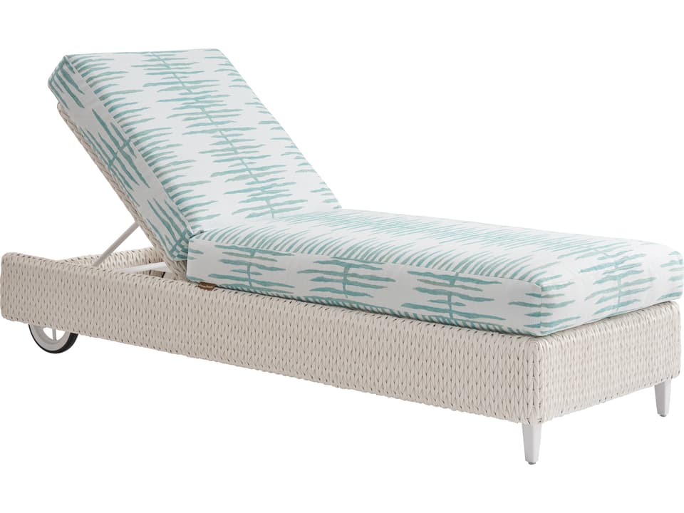 Ocean Breeze Promenade Adjustable Chaise Lounge in Pearl White