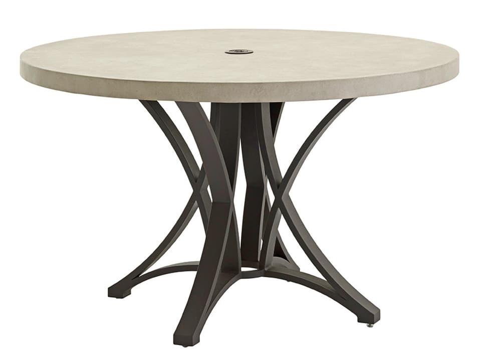 Cypress Point Ocean Terrace Aluminum Round Dining Table