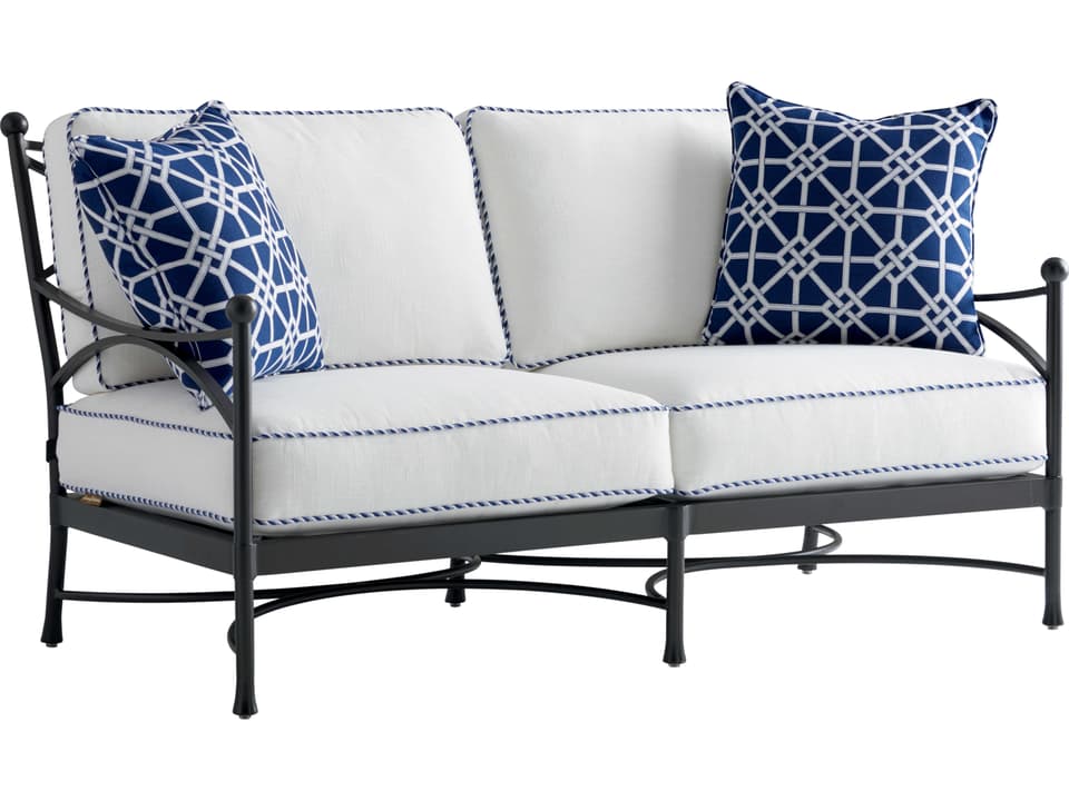 Pavlova Aluminum Loveseat in Graphite