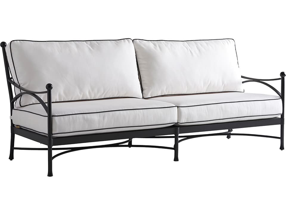 Pavlova Aluminum Sofa with Cushion Set in Graphite