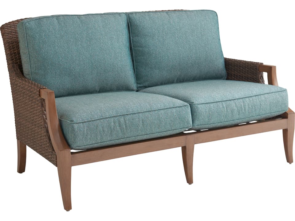 Harbor Isle Cast Aluminum Wicker Loveseat