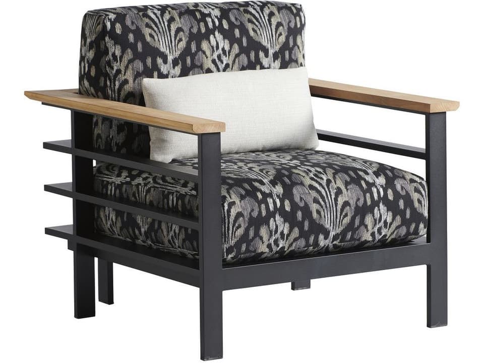 South Beach Lounge Chair with Graphite Aluminum and Teak