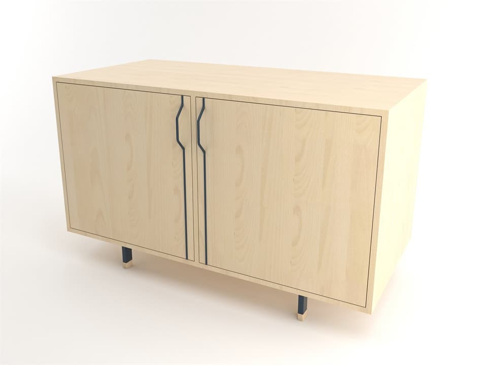 Chapman 47-Inch Maple Wood Sideboard in Navy