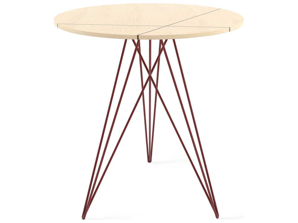 Hudson Round Wood End Table