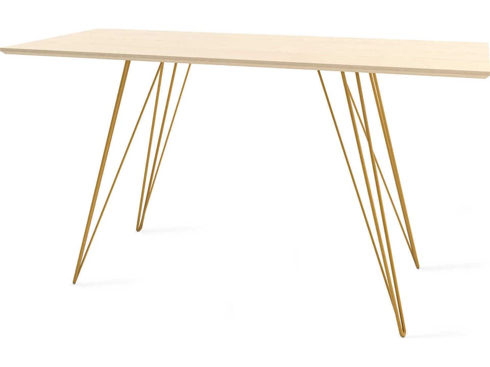 Williams Writing Desk with Steel Hairpin Legs