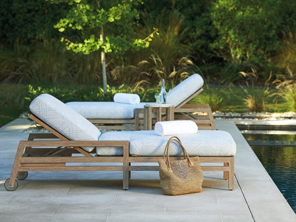 Stillwater Cove Teak Cushion Lounge Set