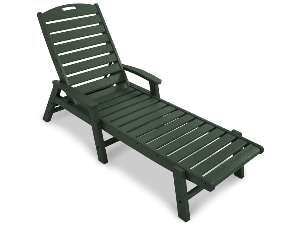 Yacht Club Recycled Plastic Stackable Chaise Lounge