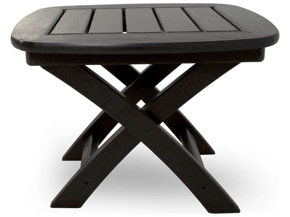 ® Outdoor Furniture™ Yacht Club Recycled Plastic Rectangular End Table
