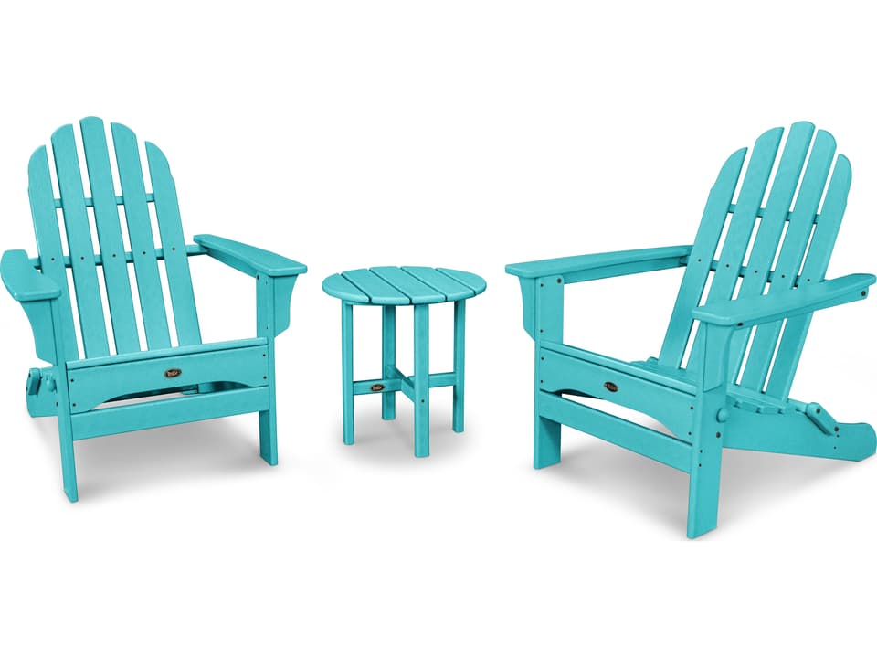 Cape Cod 3-Piece Folding Recycled Plastic Lounge Set