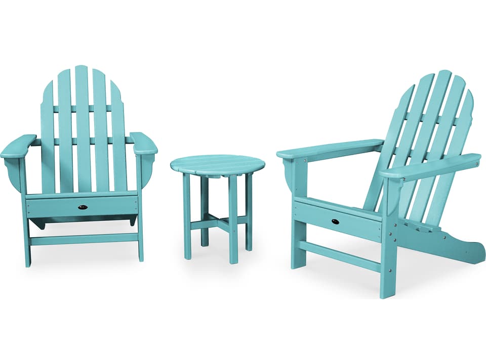 Outdoor Furniture Cape Cod Recycled Plastic 3 Piece Lounge Set