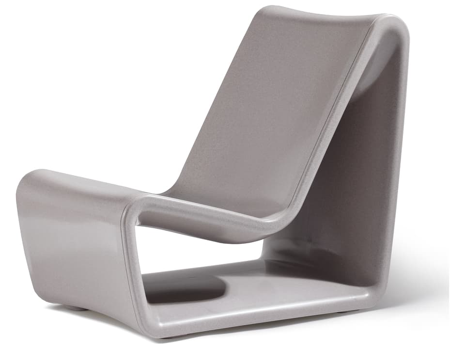 Loop Marine Grade Polyethylene Lounge Chair in Sandstone
