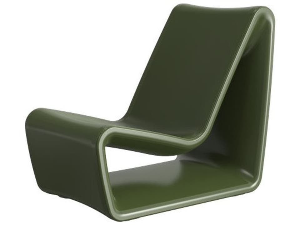 Loop Moss Resin Lounge Chair
