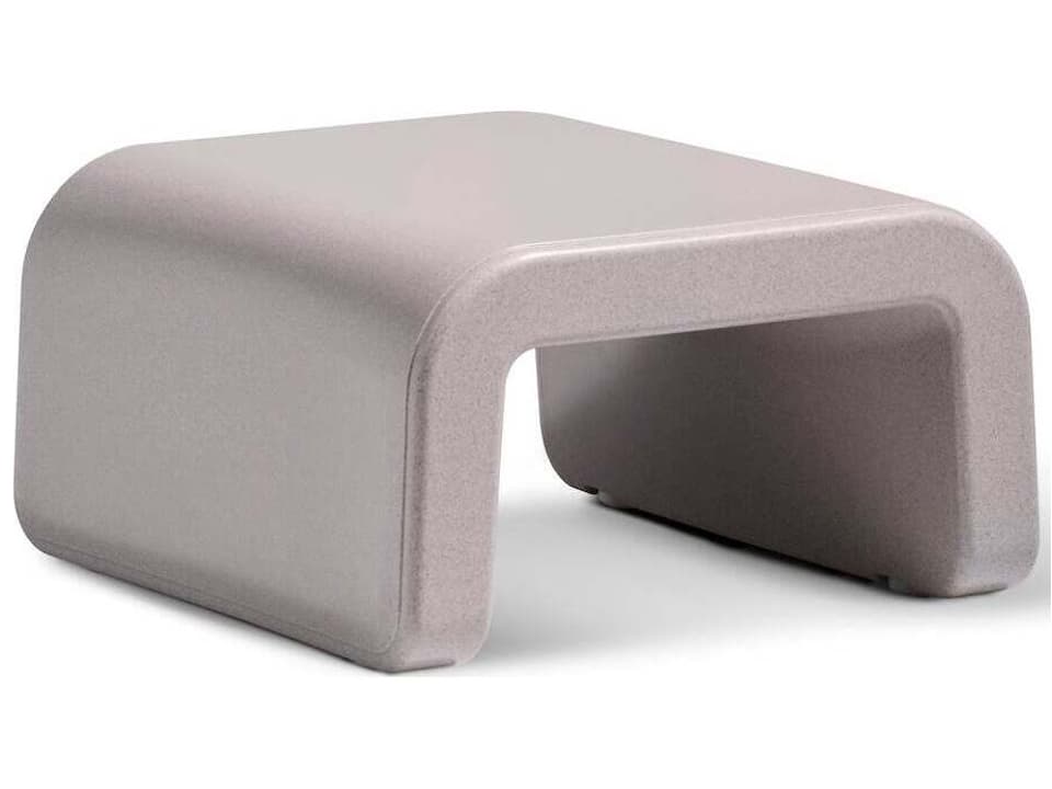 Line Outdoor Ottoman in Sandstone Marine Grade Polyethylene