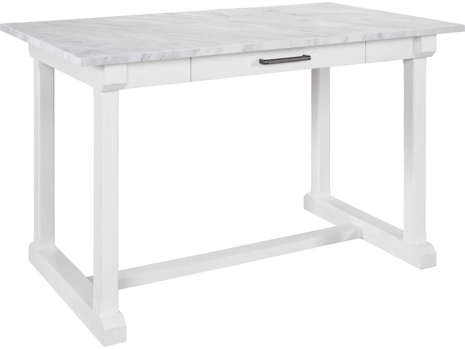 Modern Farmhouse Elena Rectangle Counter Table in Picket Fence