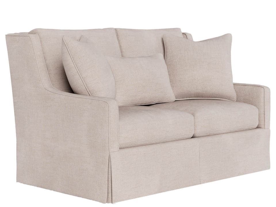 Hudson Skirted Loveseat with Tailored Upholstery