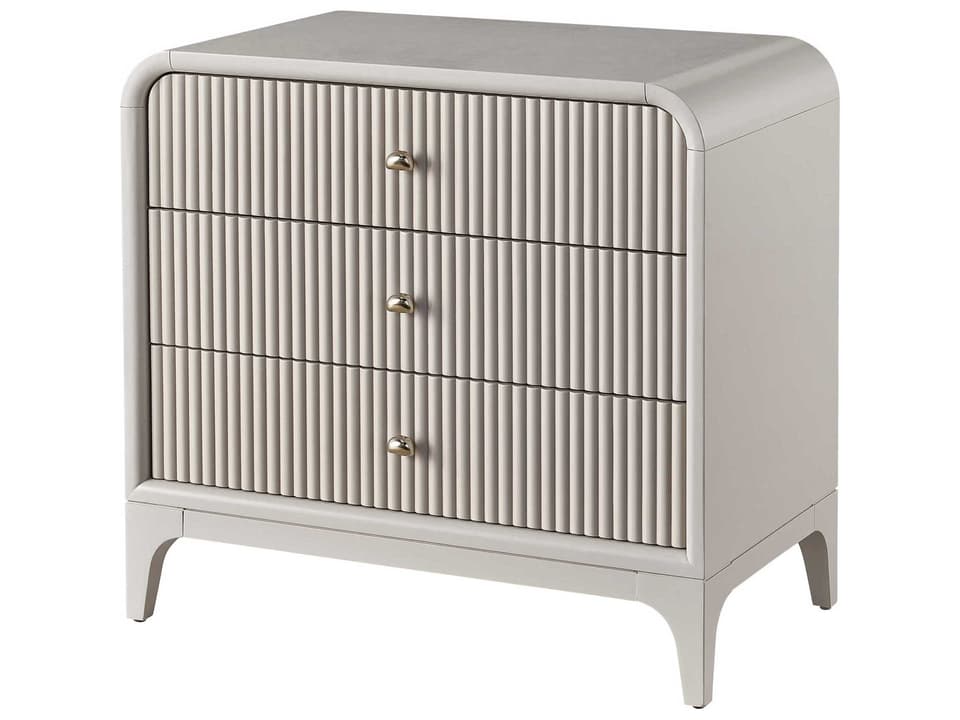 Tranquility Elevation Nightstand in Moonstone with USB Outlet