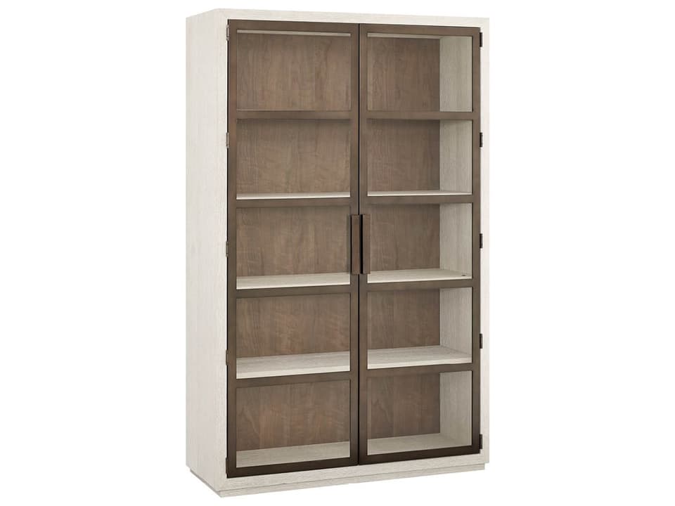 Modern Oak Wood Display Cabinet