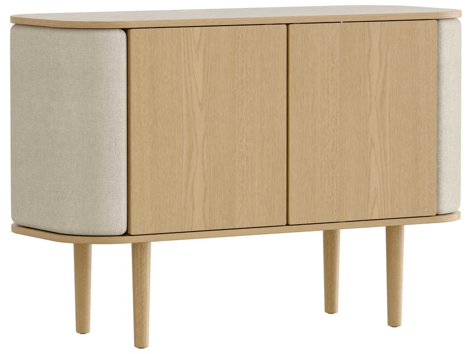Treasures Light Oak Beige Wood Accent Chest