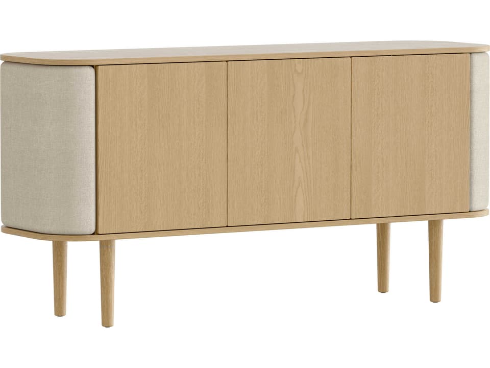 Treasures Light Oak Beige Wood Accent Chest