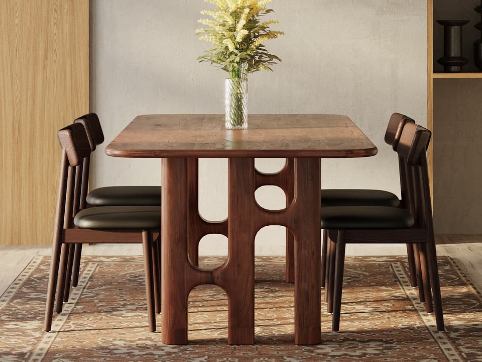 Acacia Wood Dining Room Set