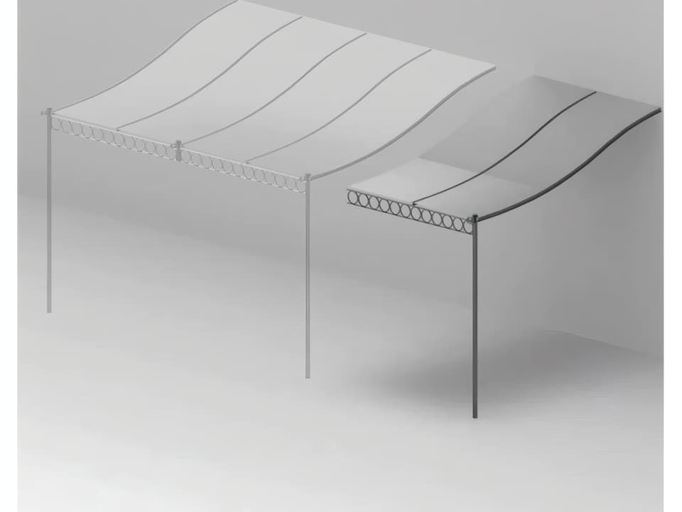 UnoPiu Tibisco Attached Pergola Extension Single