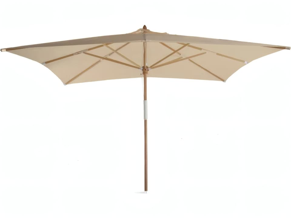 Unopiu Lipari Wood 157.48" x 118.11" Rectangular Umbrella