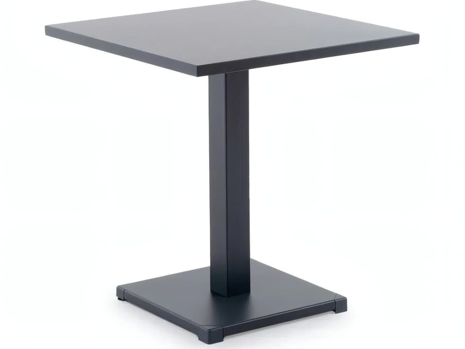 Conrad 28 Inch Square Galvanized Iron Bistro Table