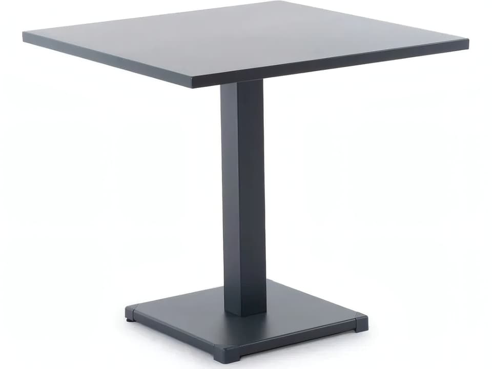 Conrad 31-Inch Square Galvanized Iron Bistro Table