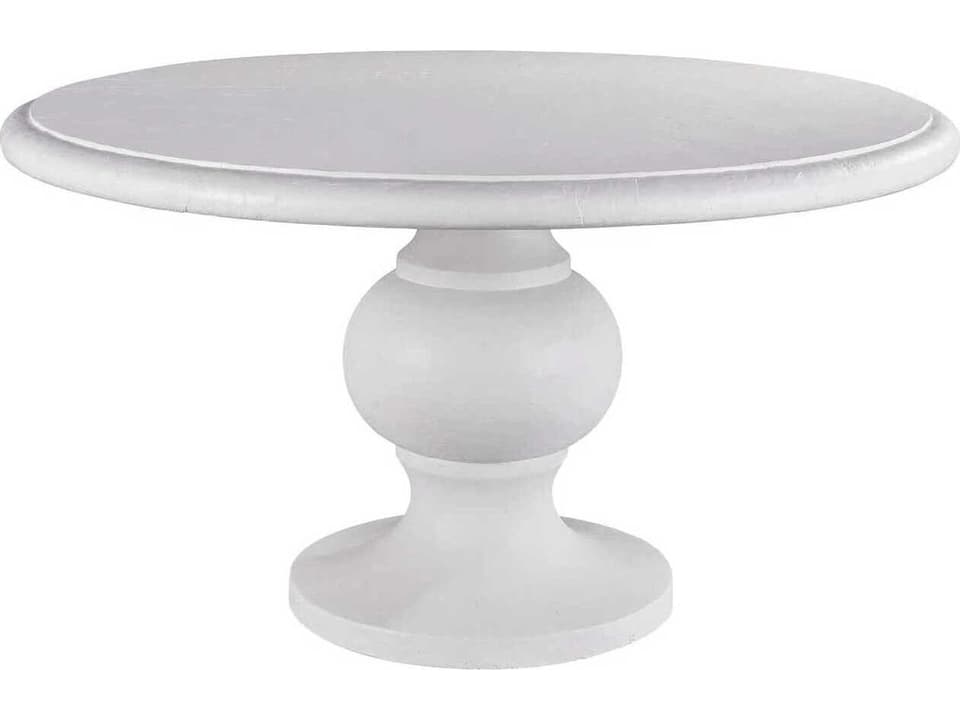 Honolua Bay 54-Inch Round Concrete Dining Table Top in Abaco White