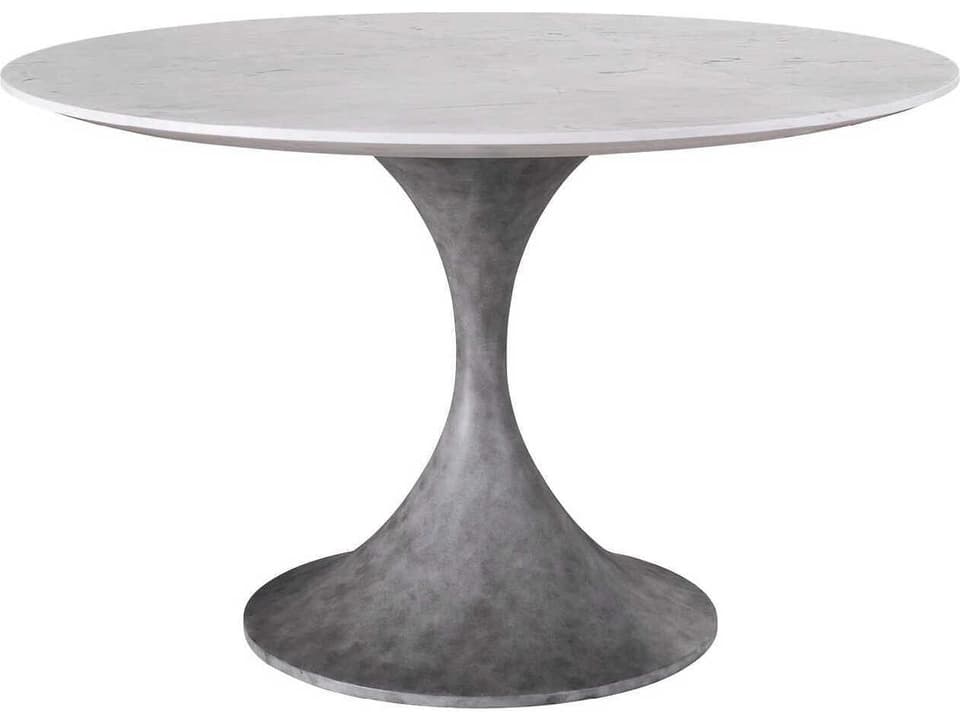 Santa Cruz 48-Inch Round Faux Marble Dining Table Top