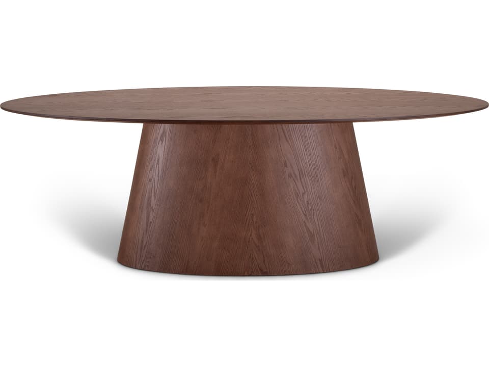 Tonia Fortaleza Oval Wood Dining Table Nogal