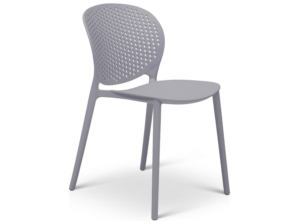 Metro Bailey Side Chair Set of 4 Light Grey Seat