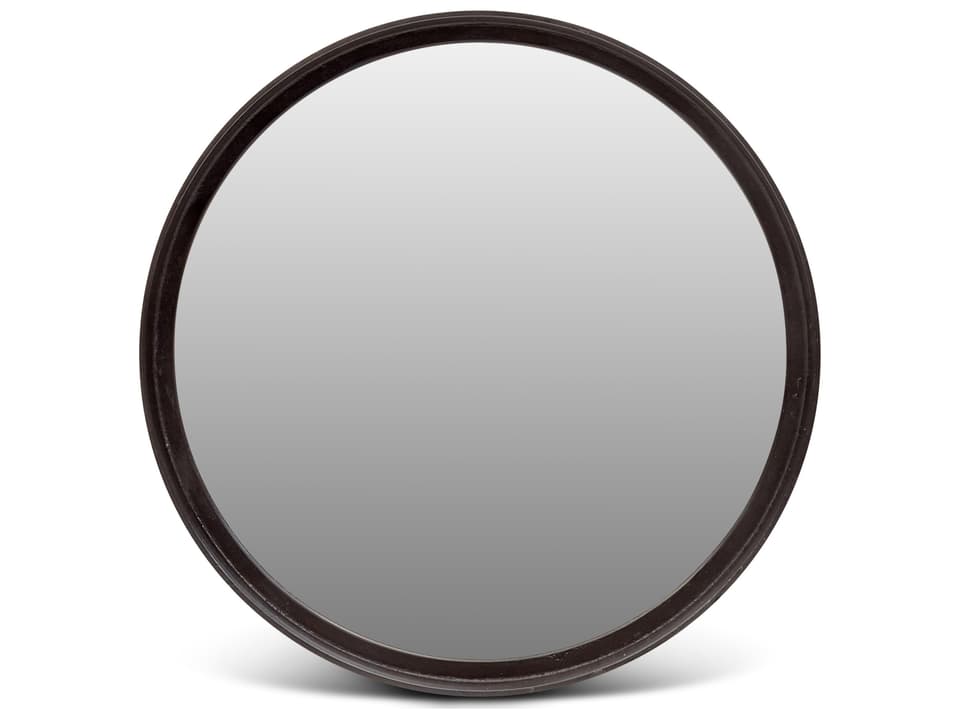 Elements Samar 23 Inch Round Mirror in Raw Bronze