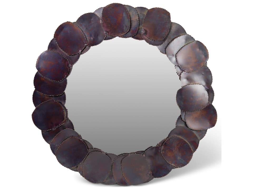 Suri Mirror Elements Cobalt Round Wall Decor