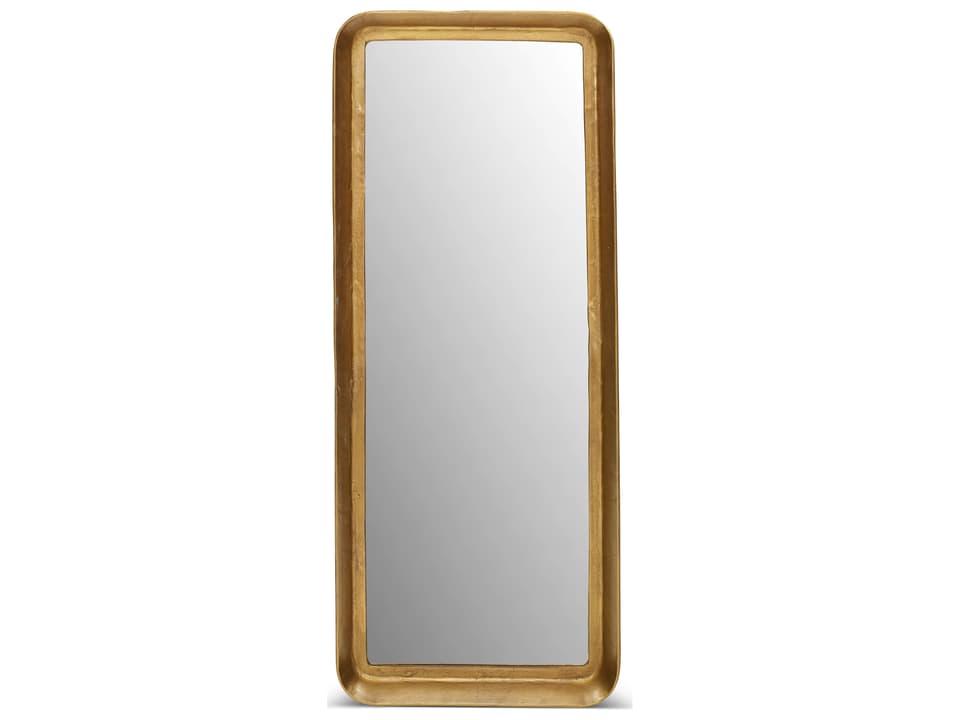 Vinod Antique Brass Rectangular Floor Mirror