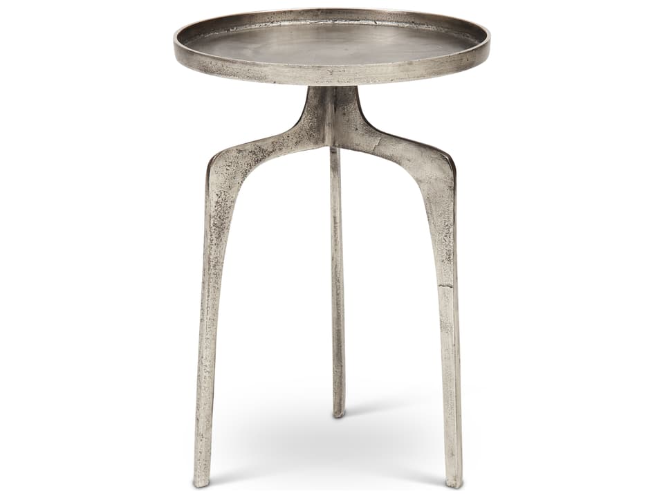 Vinya End Table Elements Collection Reclaimed Aluminum