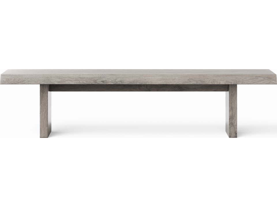 Brooks Bench 65-Inch Sandblasted Grey