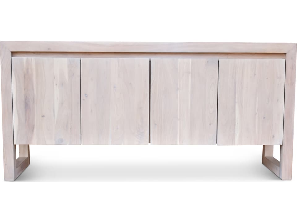 Brooks 68-Inch Acacia Wood Buffet in White Wash